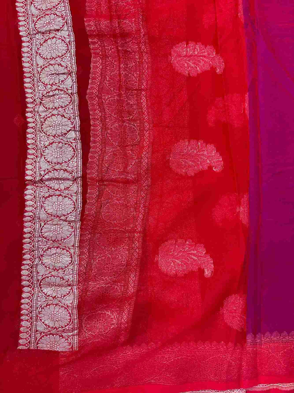 Banarasi Pure Khaddi Chiffon Saree-2