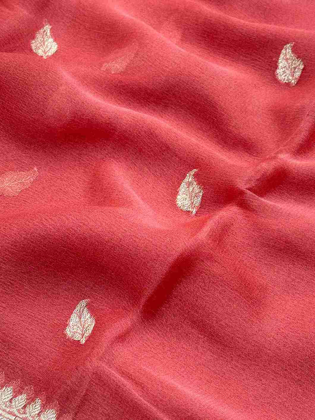 Banarasi Pure Khaddi Chiffon Saree