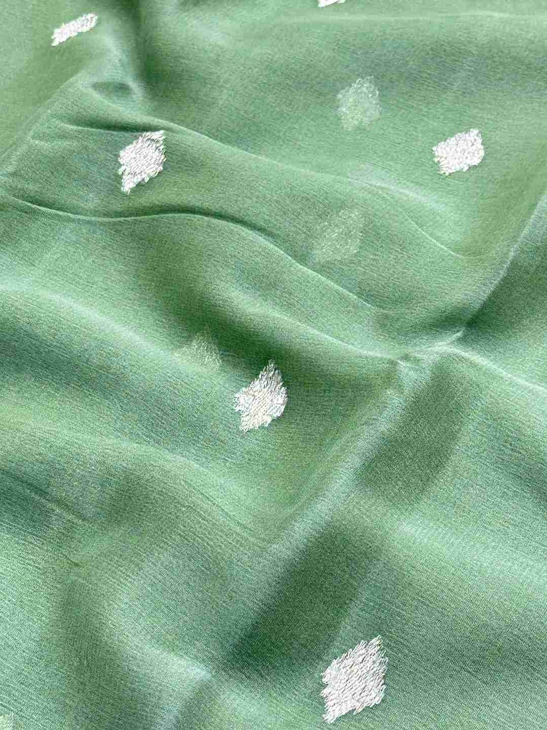 Banarasi Pure Khaddi Chiffon Saree