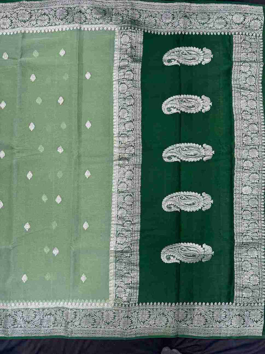Banarasi Pure Khaddi Chiffon Saree