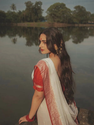 Banarasi Pure Khaddi Chiffon Saree 