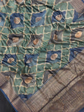 The Royal Drape: Pure Chinya Silk Saree
