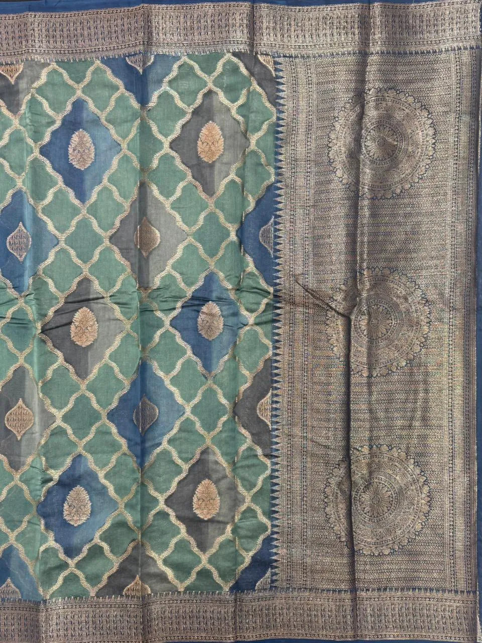 The Royal Drape: Pure Chinya Silk Saree