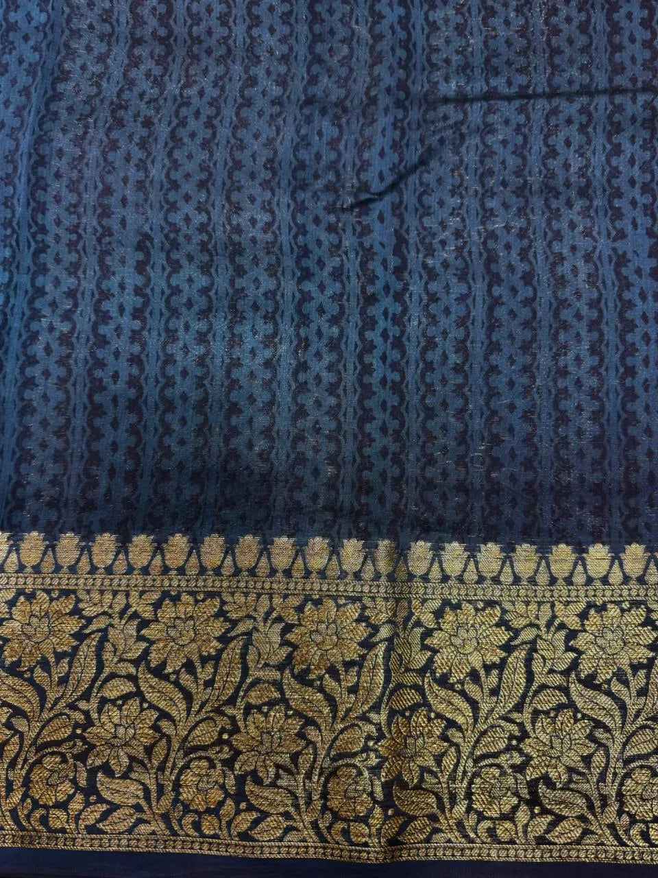“Pure Chinya Silk Saree with Elegant Designer Border – Traditional & Luxurious” (Pure Chinya Silk H)