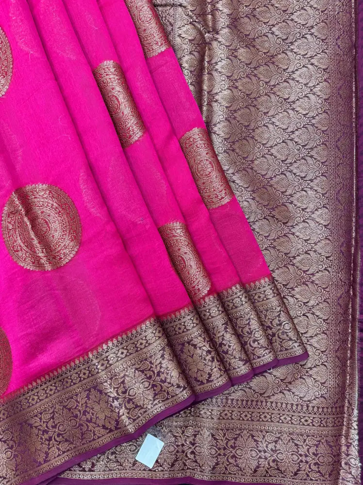 Pure Chinya Silk Saree