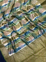 Pure Chinya Silk Saree in Stunning Multicolour Shades-Pure chinya silk sp2