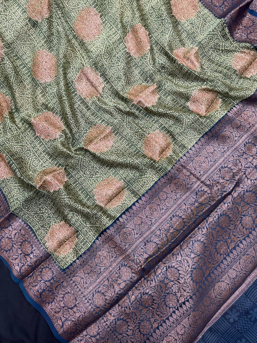 Pure Chinya Silk Saree – Lustrous Luxury Woven for Timeless Occasions