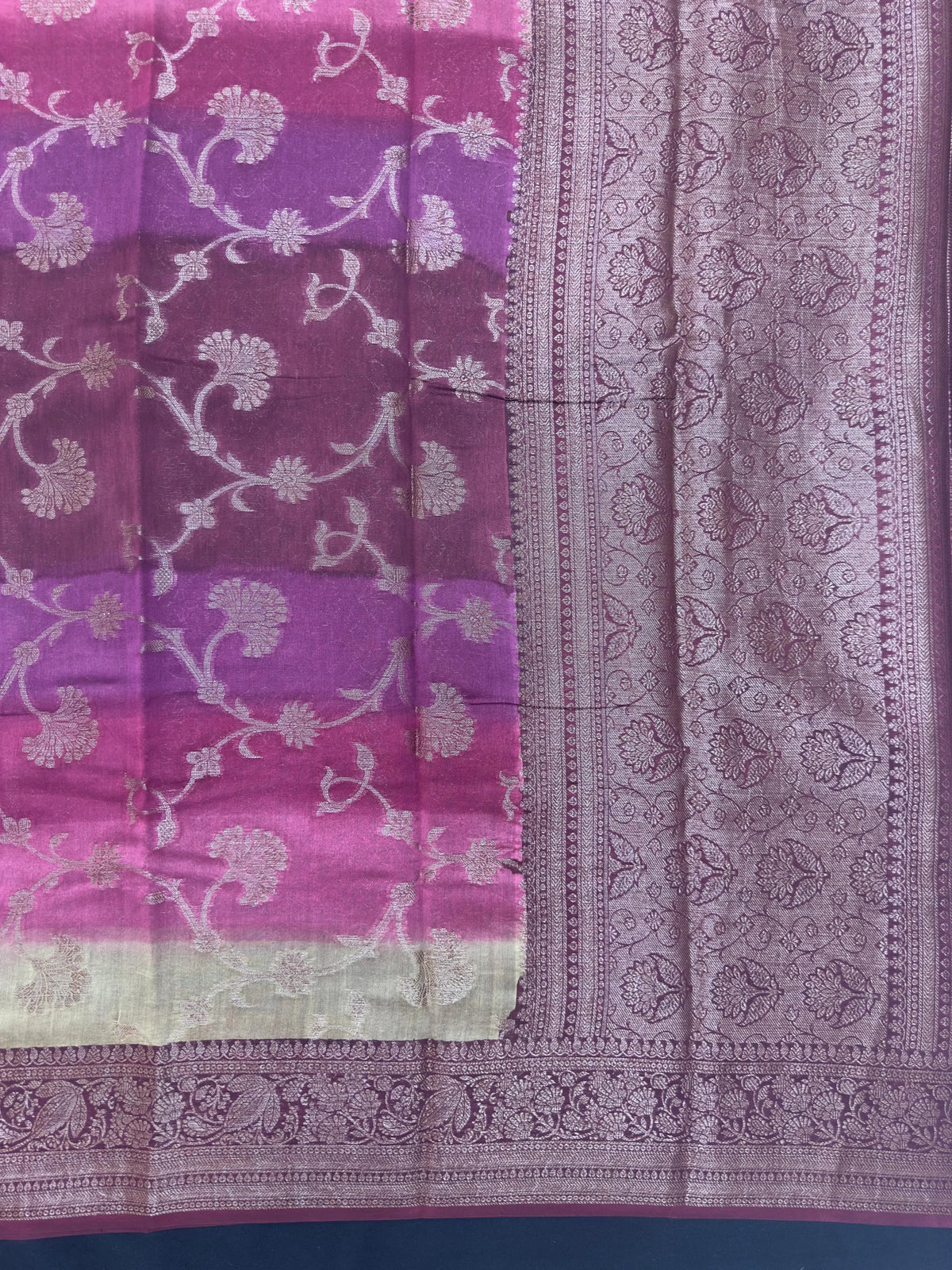 Sleek Pure Chinya Silk Saree – A Classic Choice for Festive & Wedding Occasions