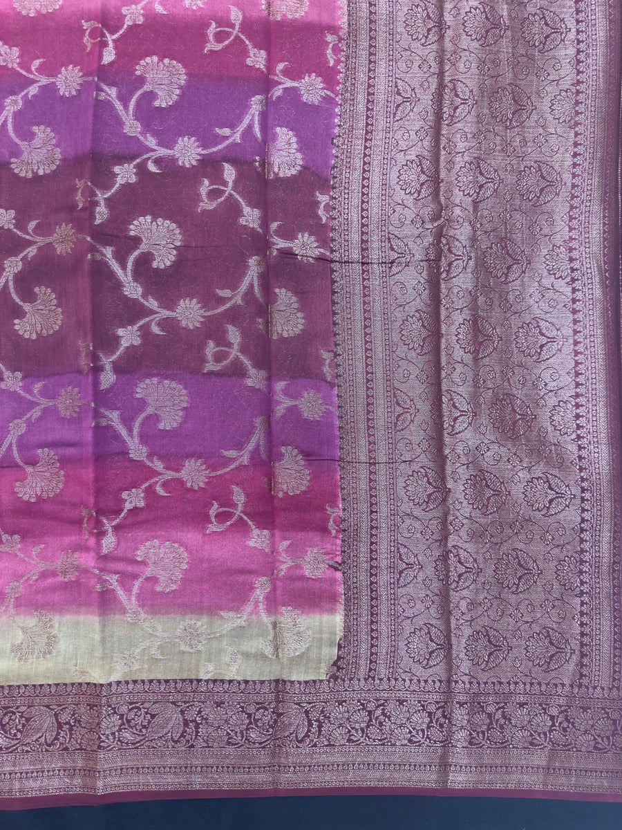 Sleek Pure Chinya Silk Saree – A Classic Choice for Festive & Wedding Occasions