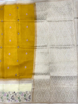 Pure Gulabi Viscose Saree