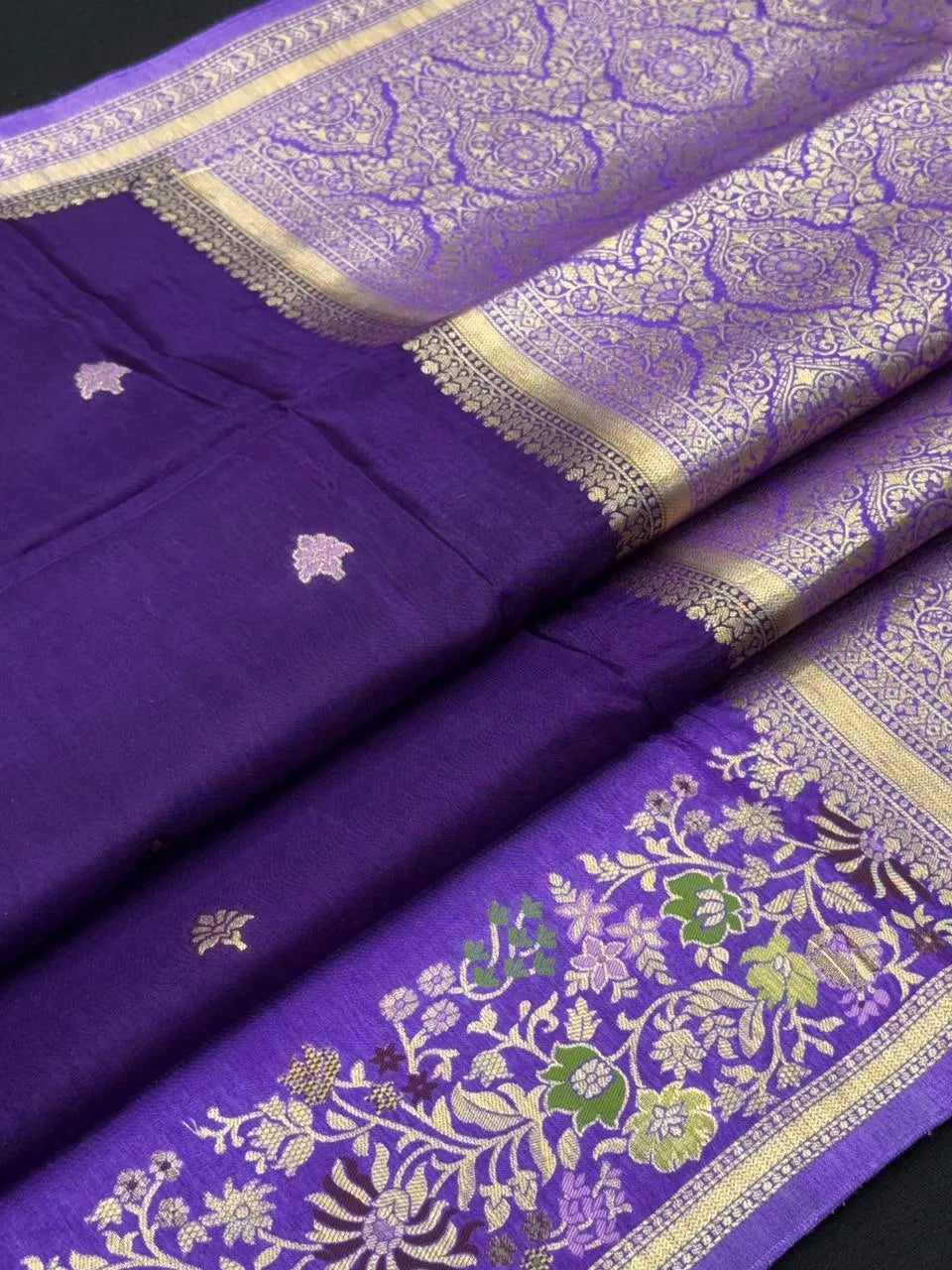 Pure Gulabi Viscose Saree