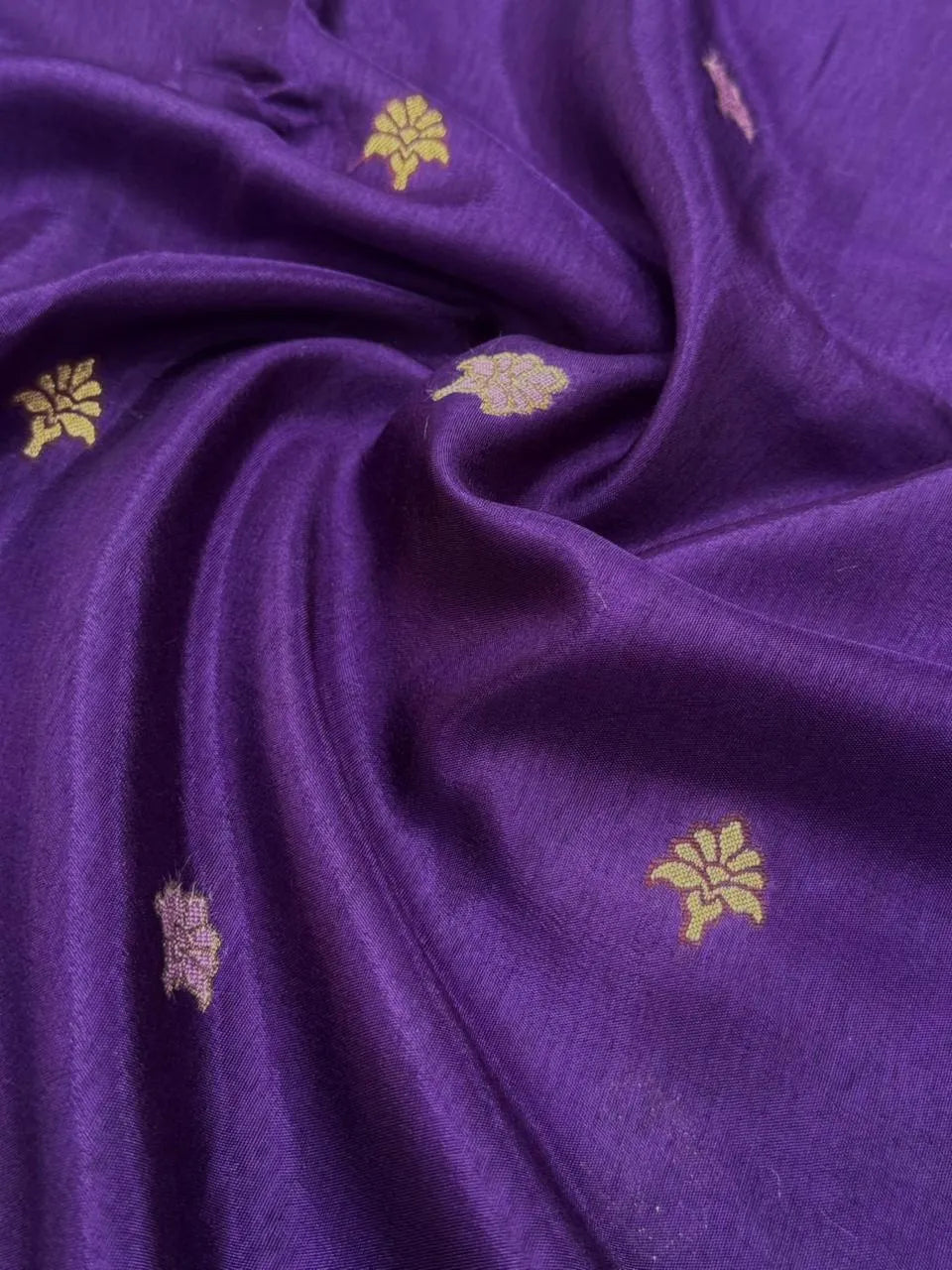 Pure Gulabi Viscose Saree