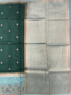 Pure Gulabi Viscose Saree