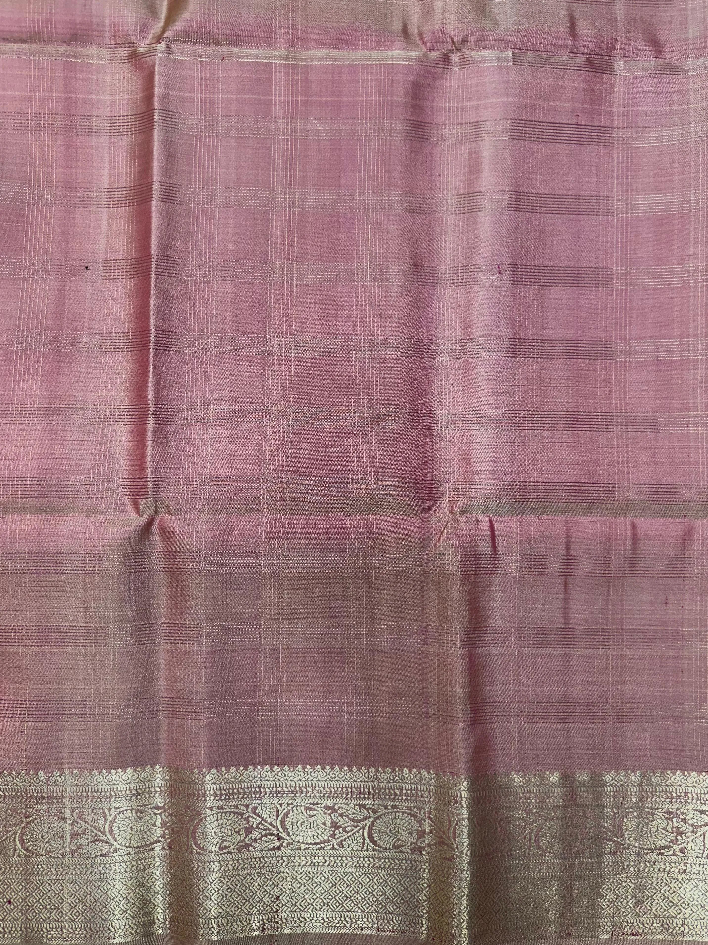 Authentic Pure Kanjivaram Silk Saree with Rich Zari Border 