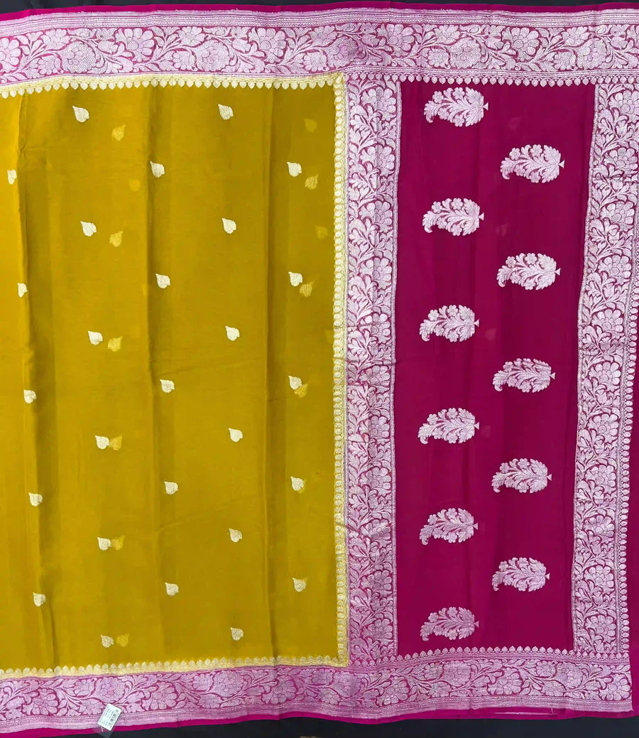 Banarasi Pure Khaddi Chiffon Saree
