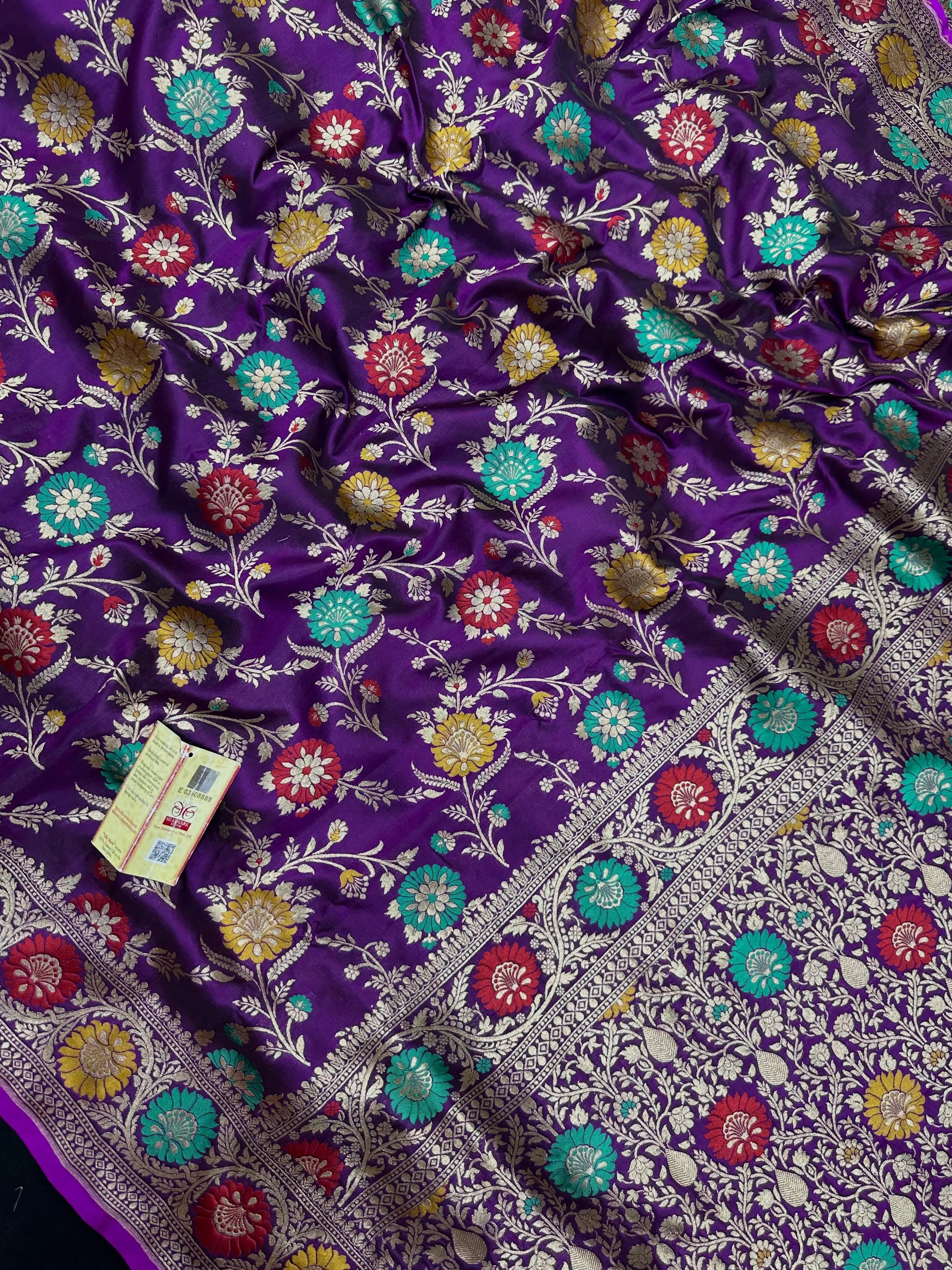 Pure Katan Silk Saree – Eternal Elegance for Every Occasion-Plain Pure Katan Silk 