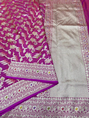 Pure Katan Silk Saree – Eternal Elegance for Every Occasion-Pure Kataan Patola 