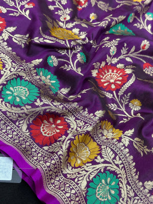 Pure Katan Silk Saree – Eternal Elegance for Every Occasion-Plain Pure Katan Silk 