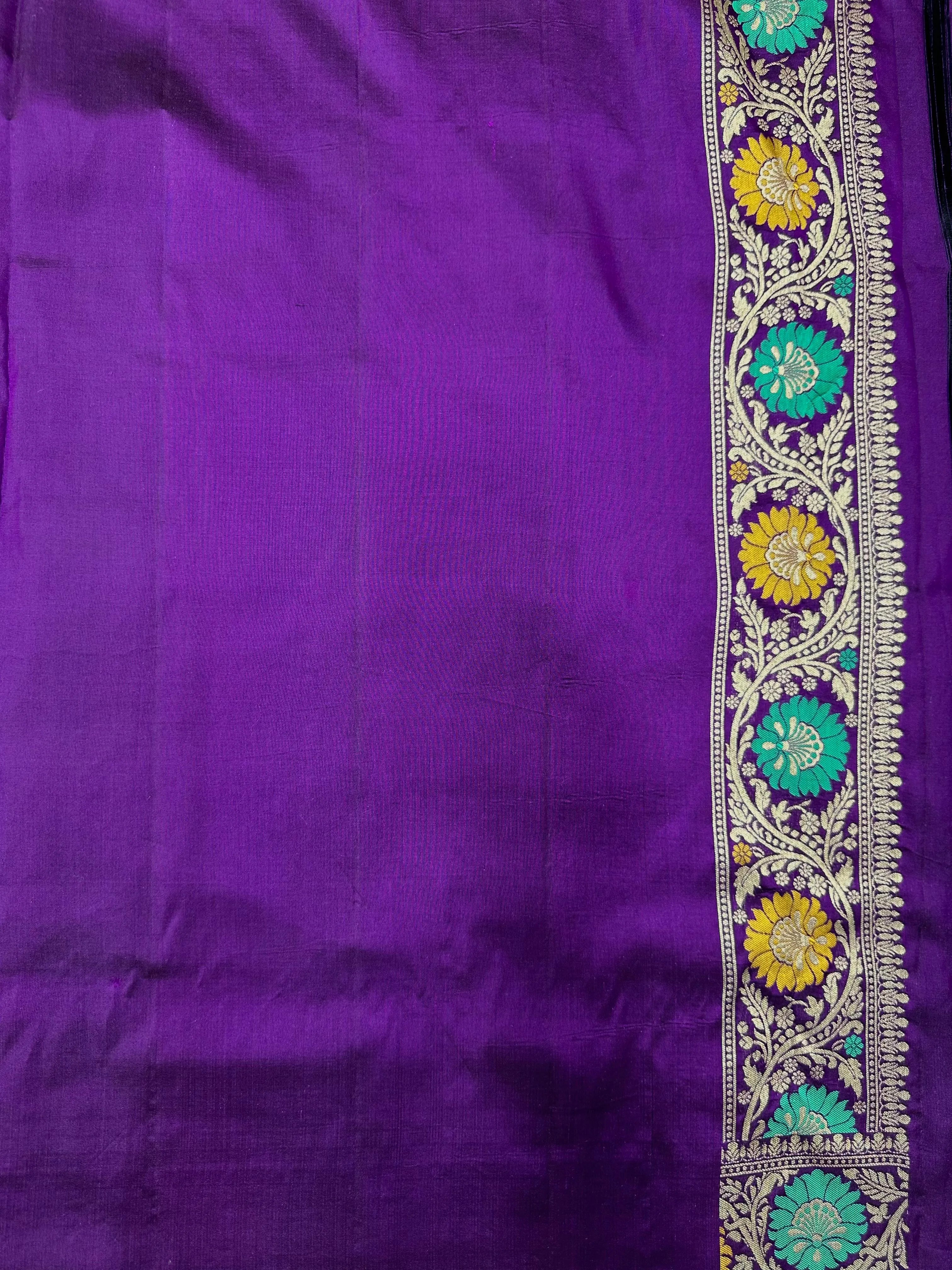 Pure Katan Silk Saree – Eternal Elegance for Every Occasion-Plain Pure Katan Silk 