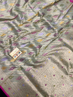 Pure Katan Silk Saree – Eternal Elegance for Every Occasion-Plain Pure Katan Silk (Copy)