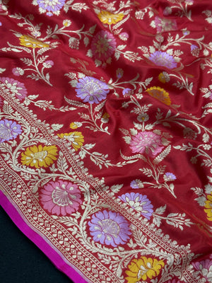 Pure Katan Silk Saree – Eternal Elegance for Every Occasion-Plain Pure Katan Silk 