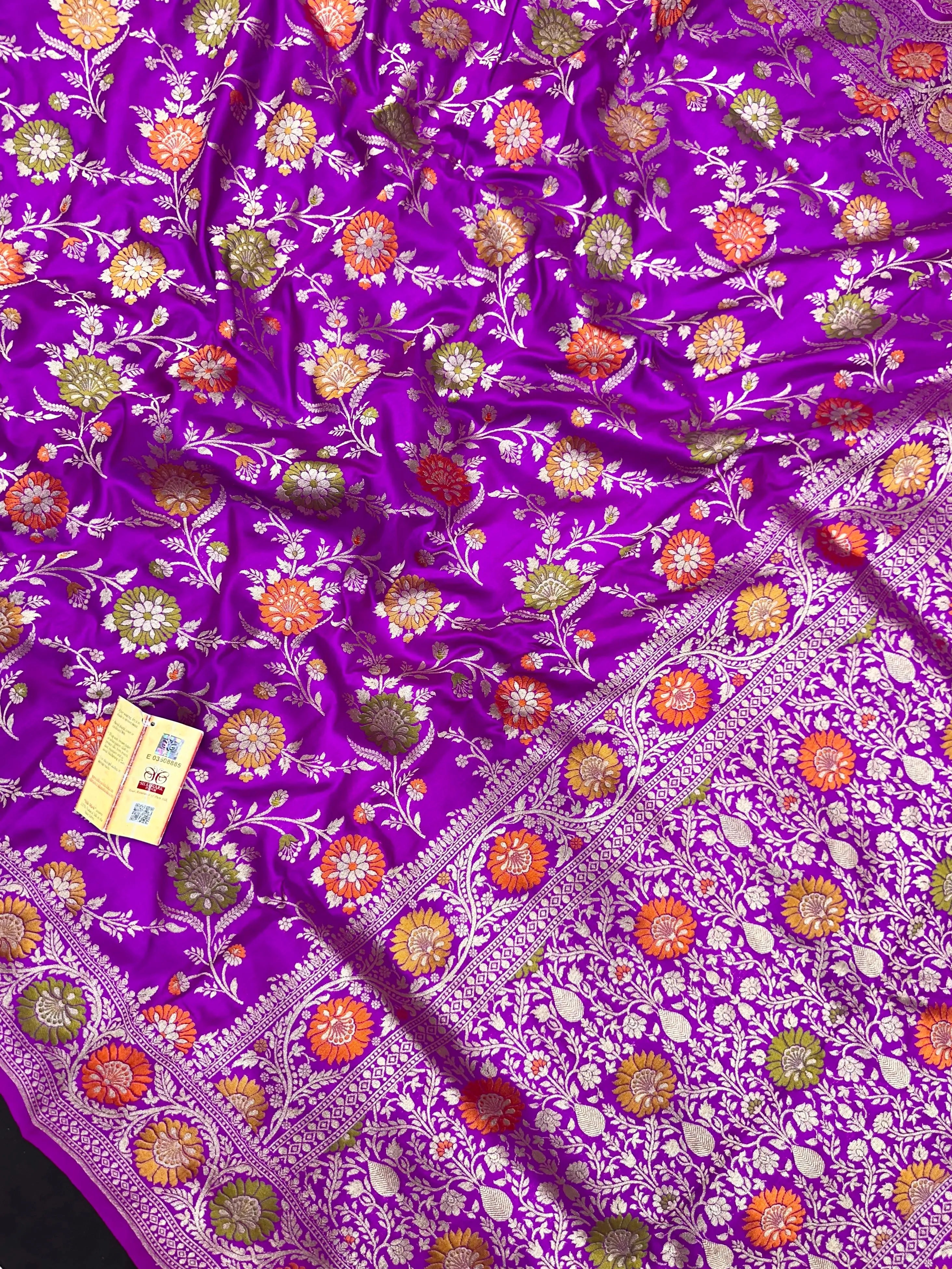Pure Katan Silk Saree – Eternal Elegance for Every Occasion-Plain Pure Katan Silk 