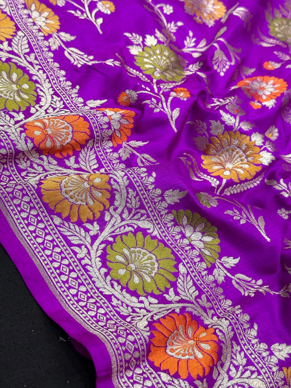 Pure Katan Silk Saree – Eternal Elegance for Every Occasion-Plain Pure Katan Silk 