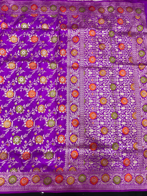 Pure Katan Silk Saree – Eternal Elegance for Every Occasion-Plain Pure Katan Silk 