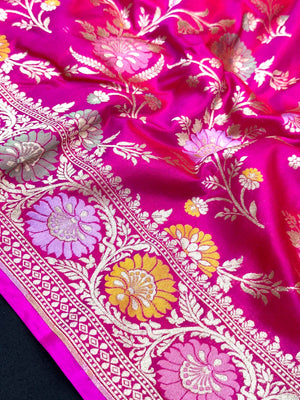 Pure Katan Silk Saree – Eternal Elegance for Every Occasion-Plain Pure Katan Silk 