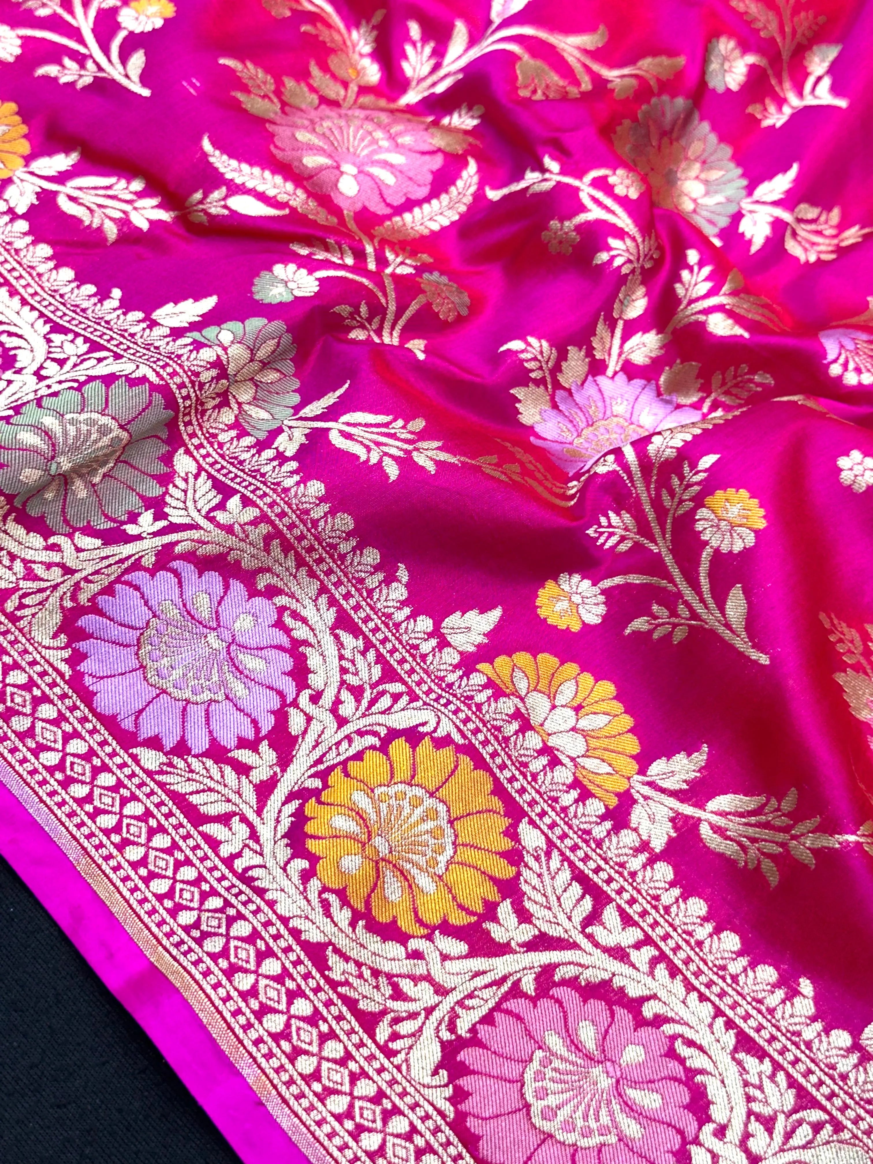 Pure Katan Silk Saree – Eternal Elegance for Every Occasion-Plain Pure Katan Silk 