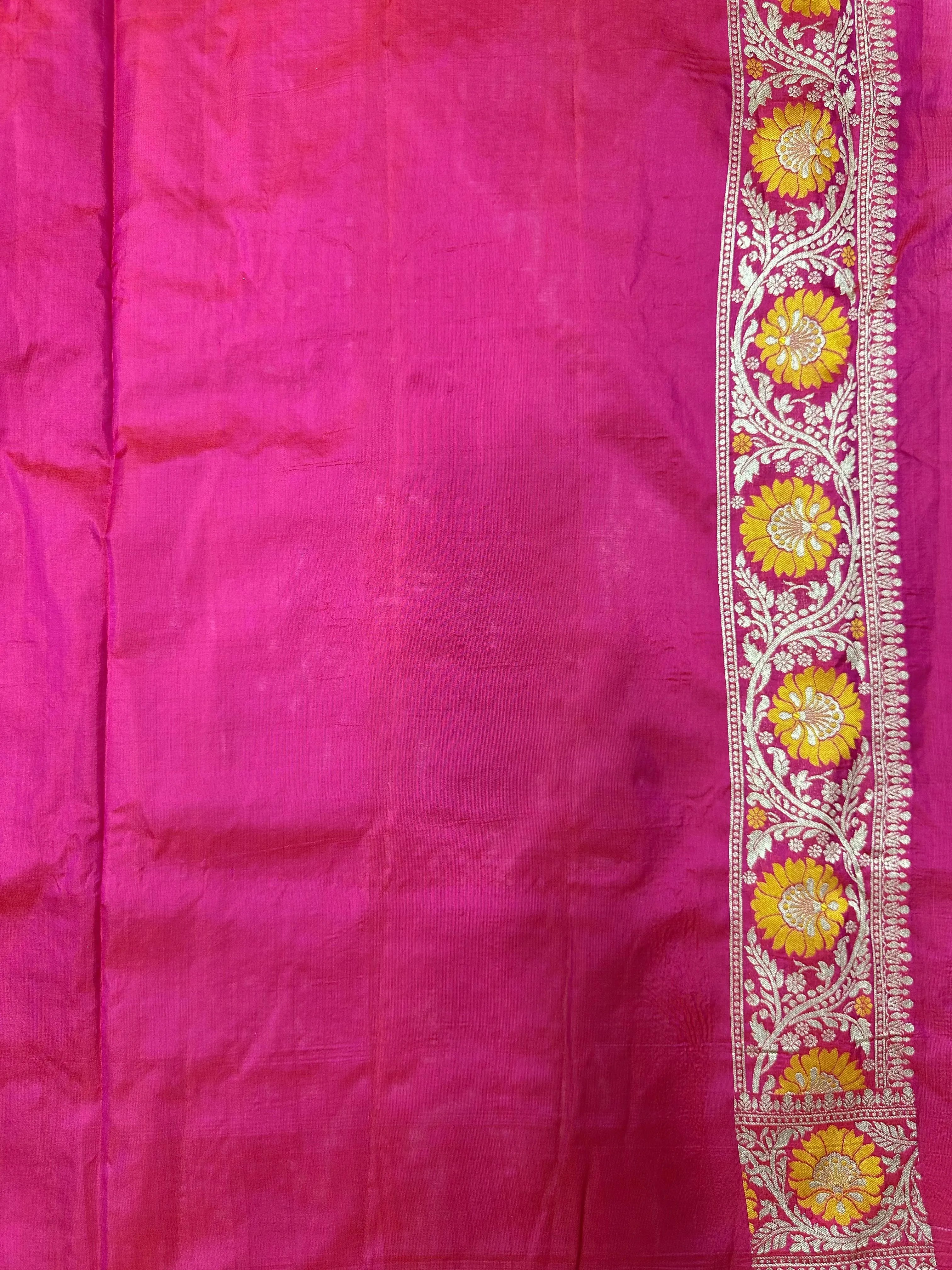 Pure Katan Silk Saree – Eternal Elegance for Every Occasion-Plain Pure Katan Silk 