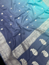 Banarasi Pure Khaddi Chiffon Saree 