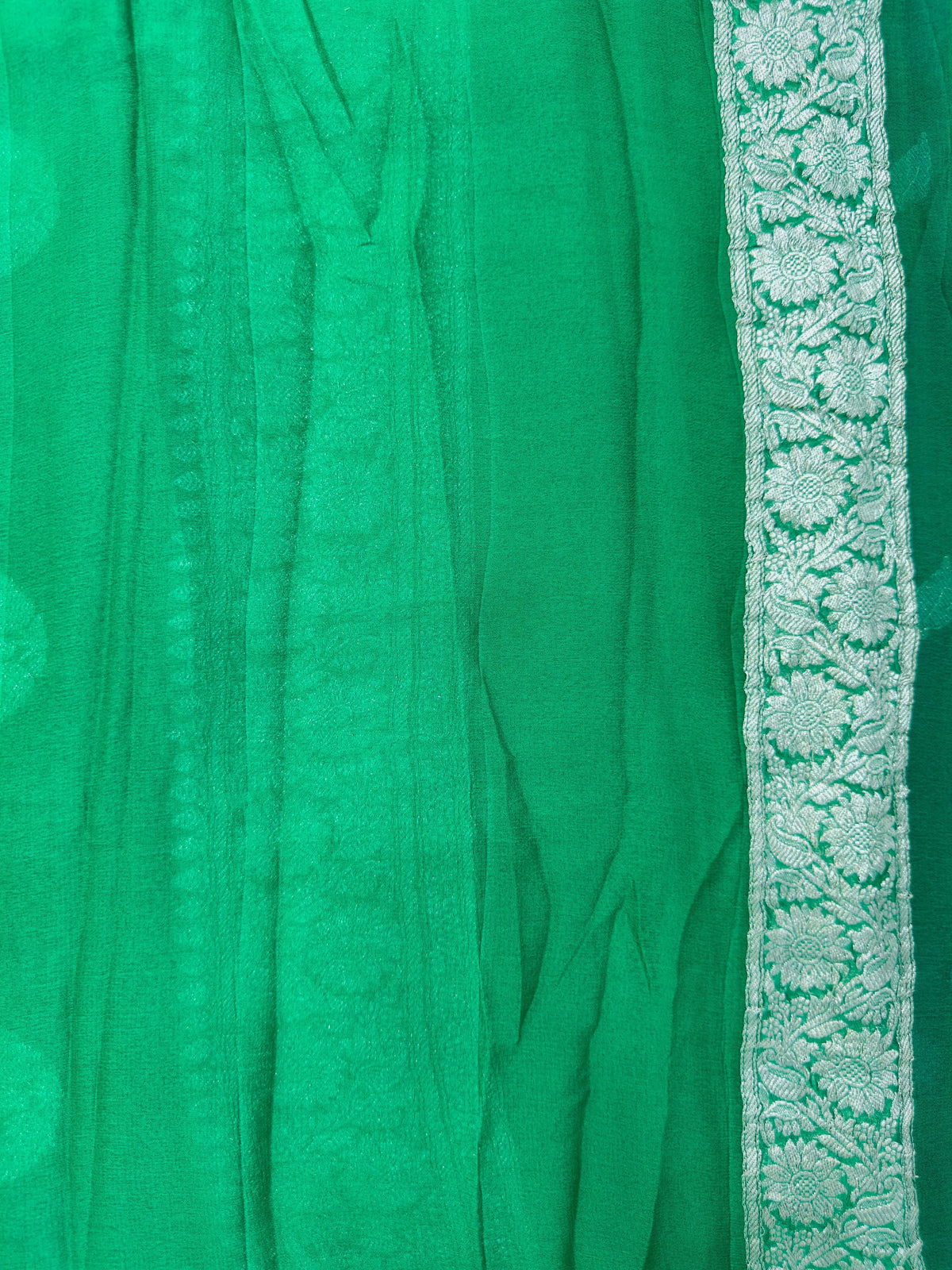 Banarasi Pure Khaddi Chiffon Saree
