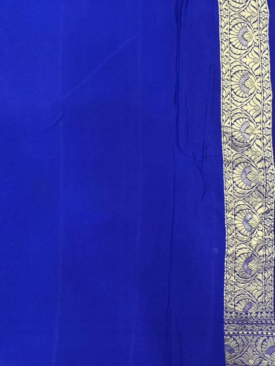 Charming Pure Georgette Silk Saree with Smooth Texture-Pure Khaddi Georgette 