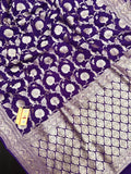 Charming Pure Georgette Silk Saree with Smooth Texture-Pure Khaddi Georgette 
