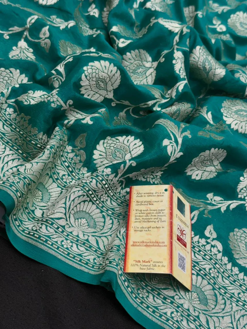 Charming Pure Georgette Silk Saree with Smooth Texture-Pure Khaddi Georgette 