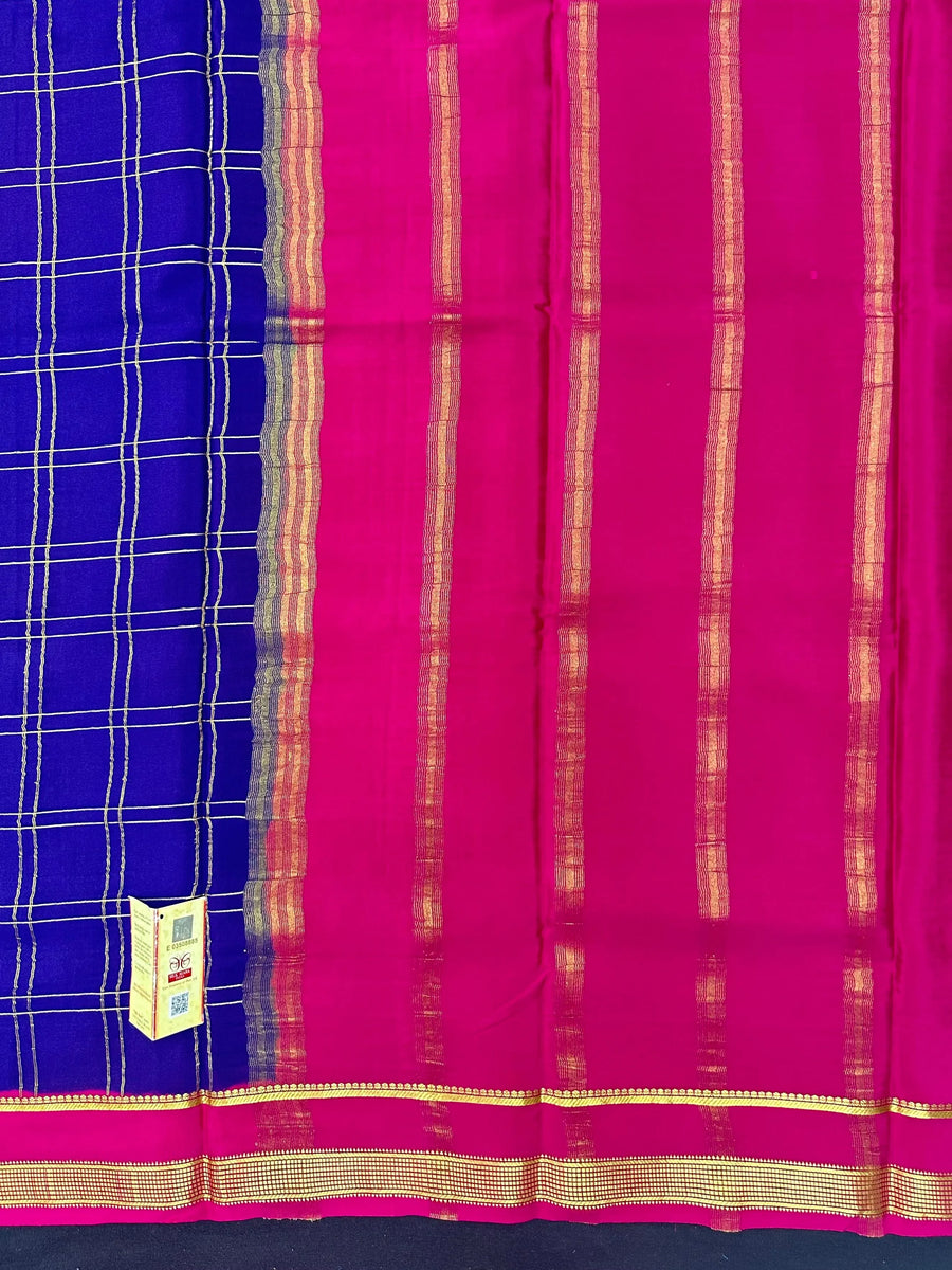 Pure Mysore Silk Saree – Regal Shine with South Indian Heritage