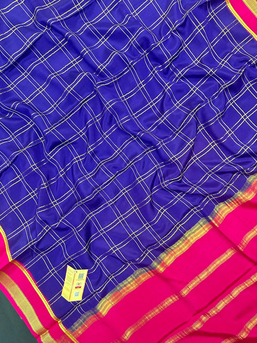 Pure Mysore Silk Saree – Regal Shine with South Indian Heritage