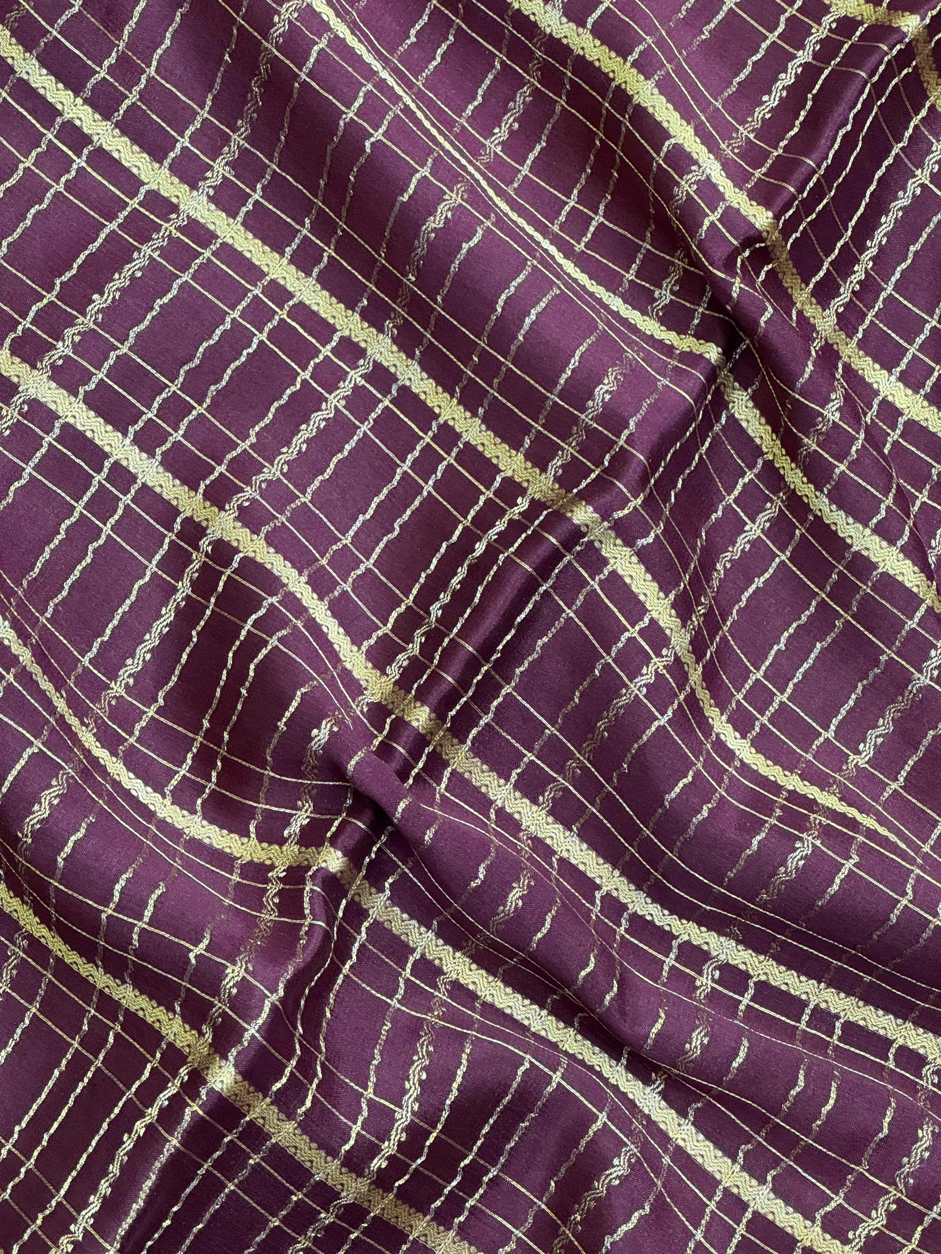 Pure Mysore silk saree with smooth texture and zari border – perfect for weddings and festive wear
