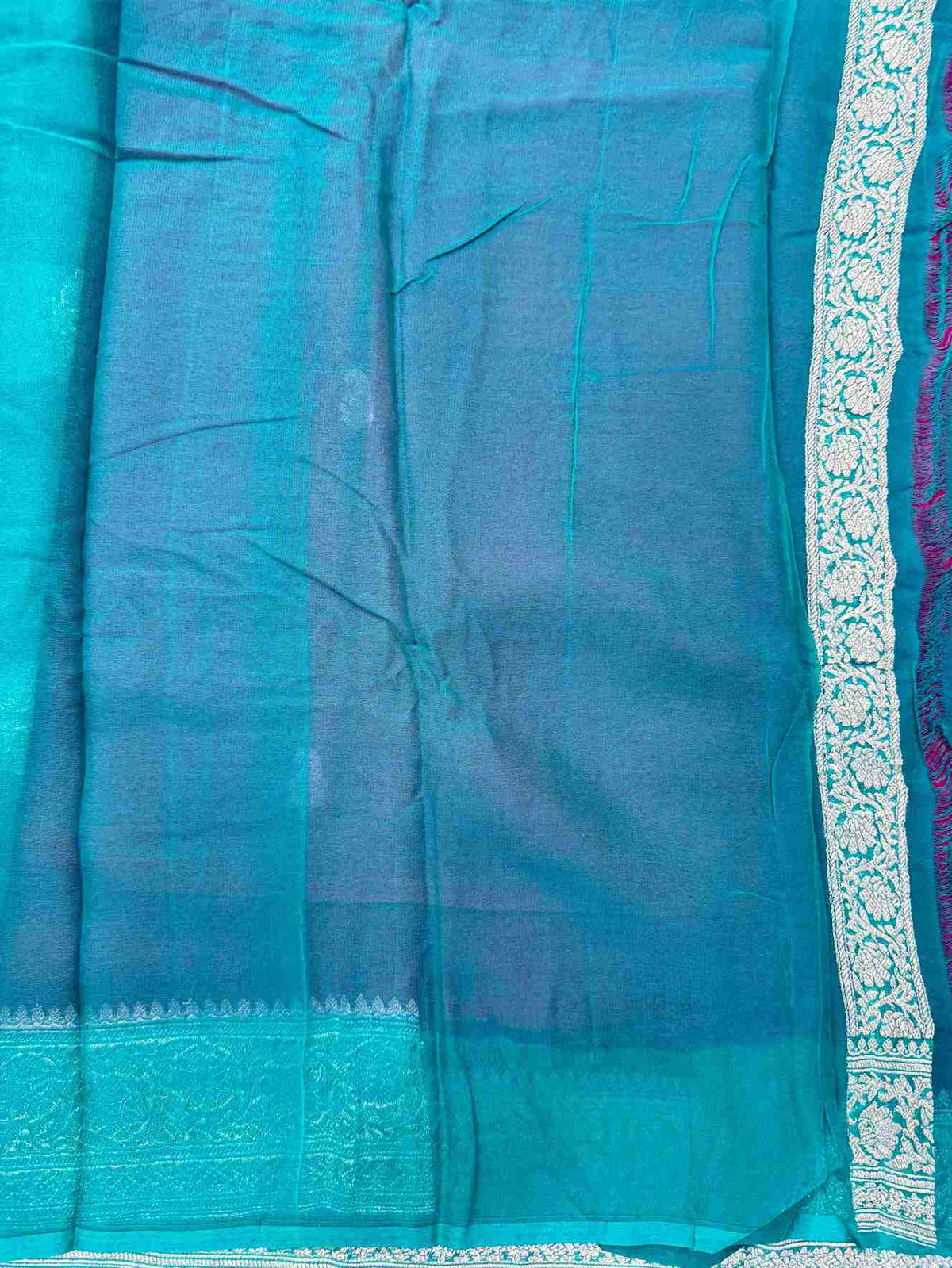 Banarasi Pure Khaddi Chiffon Saree