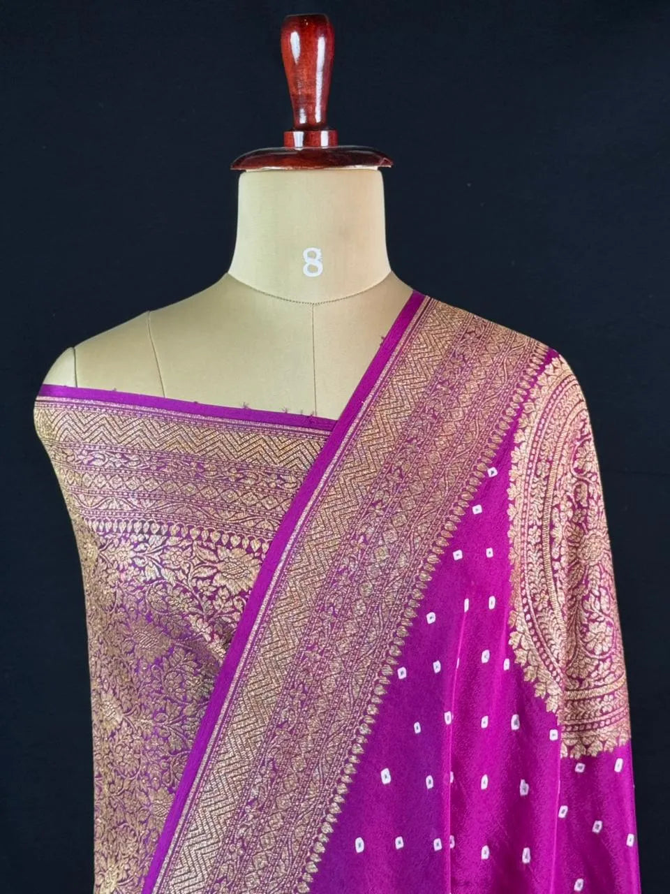 Eternal Elegance: Pure Banarasi Bandhani