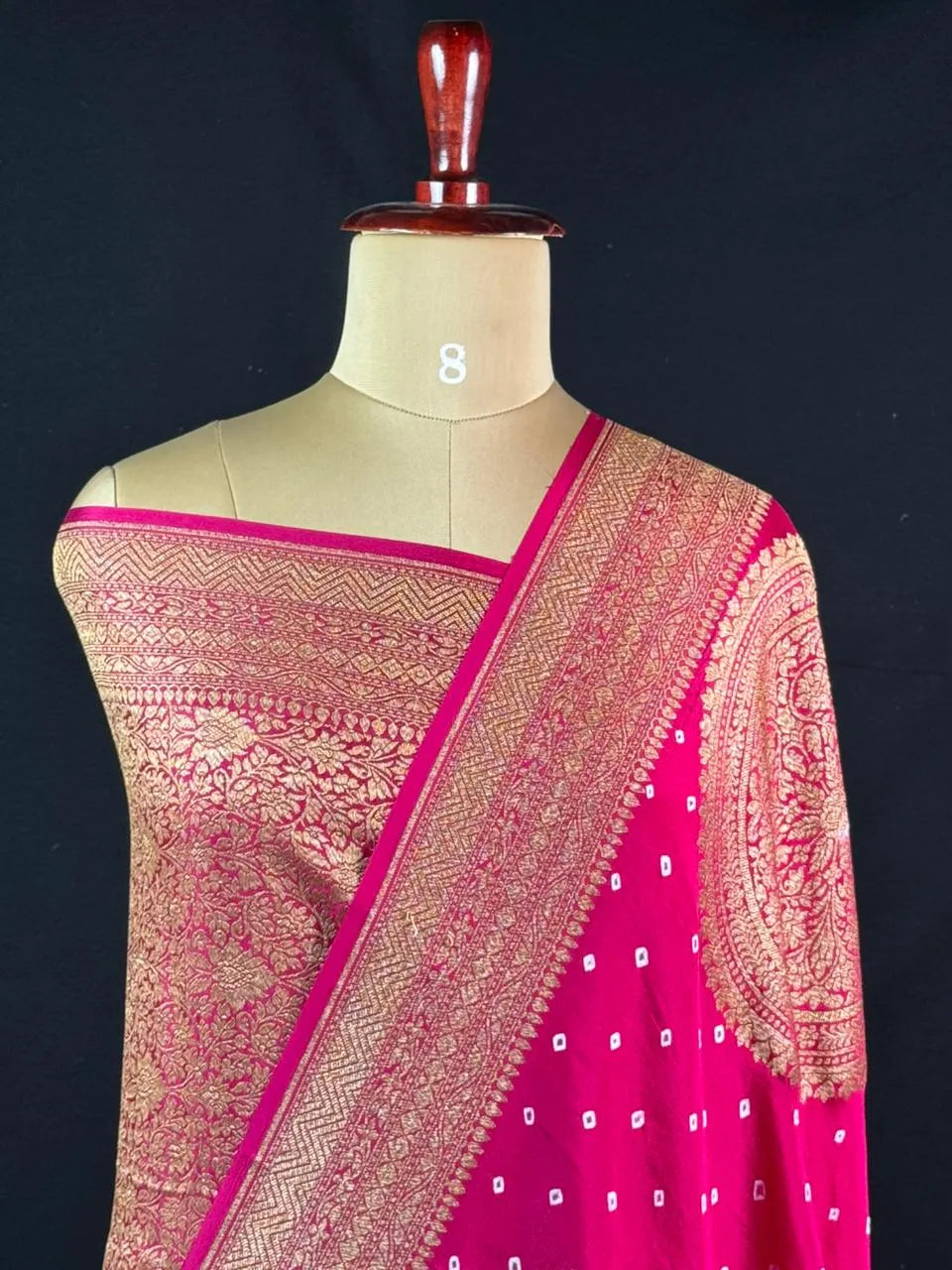 Eternal Elegance: Pure Banarasi Bandhani