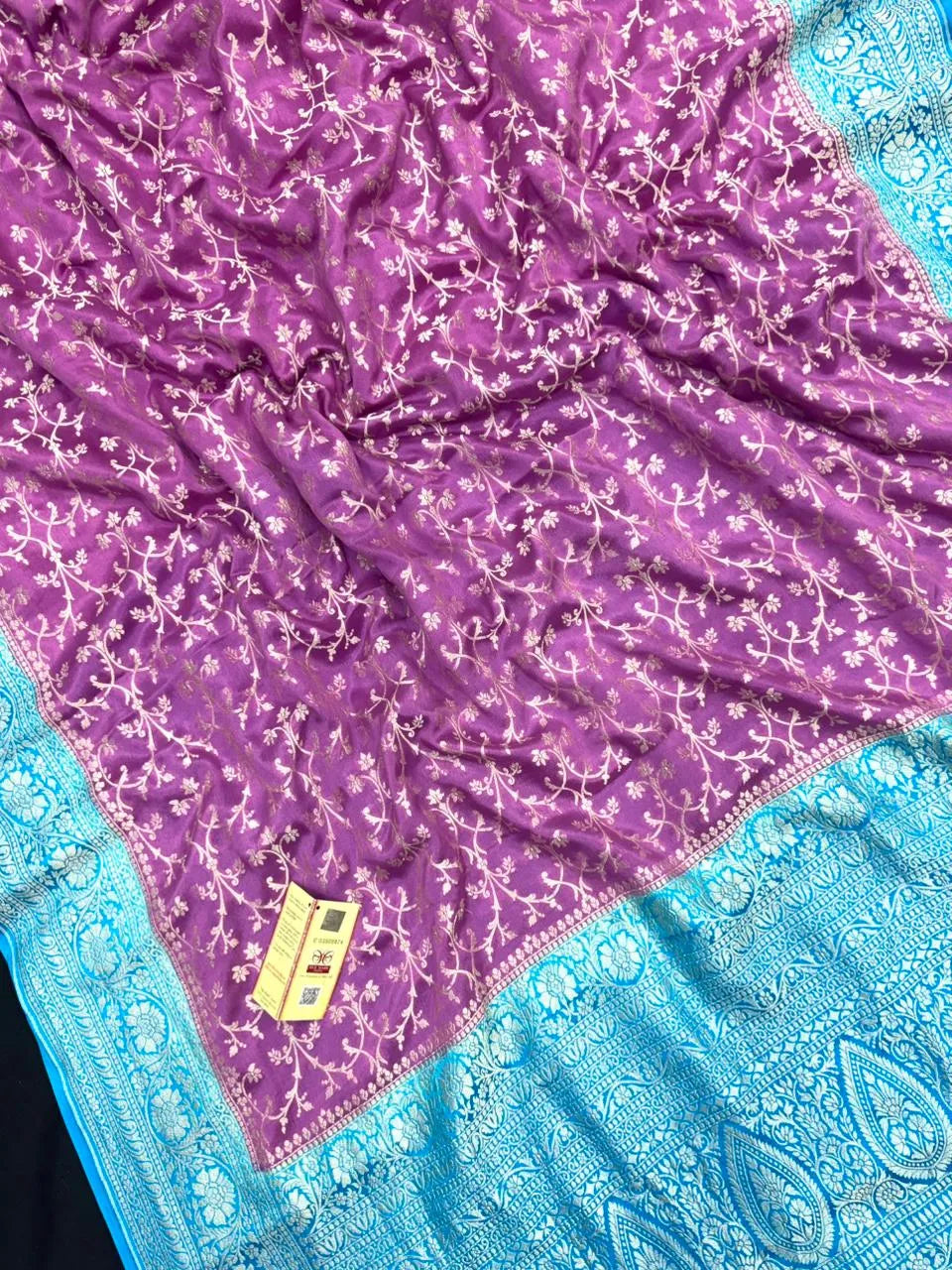 Pure Banarasi Crepe Saree