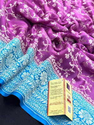 Pure Banarasi Crepe Saree