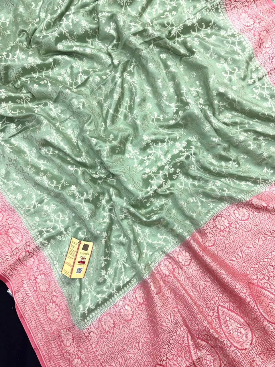 Pure Banarasi Crepe Saree