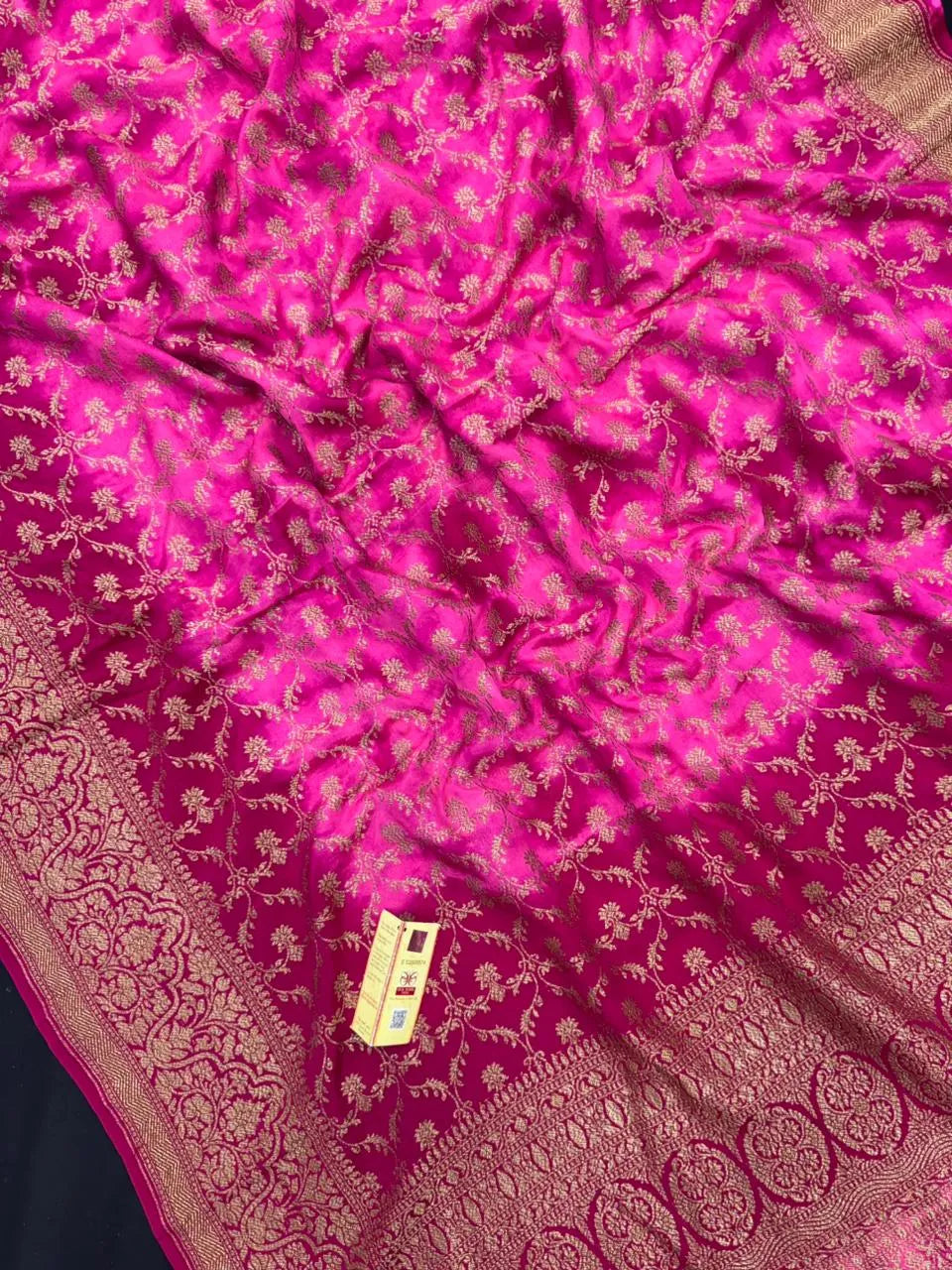 Pure Banarasi Crepe Silk Saree 