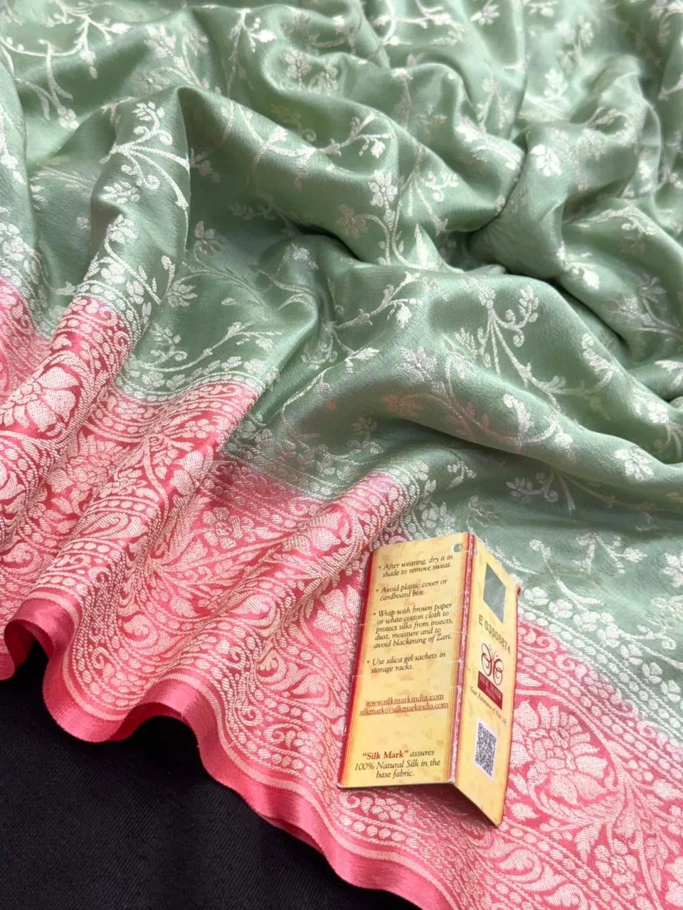 Pure Banarasi Crepe Saree