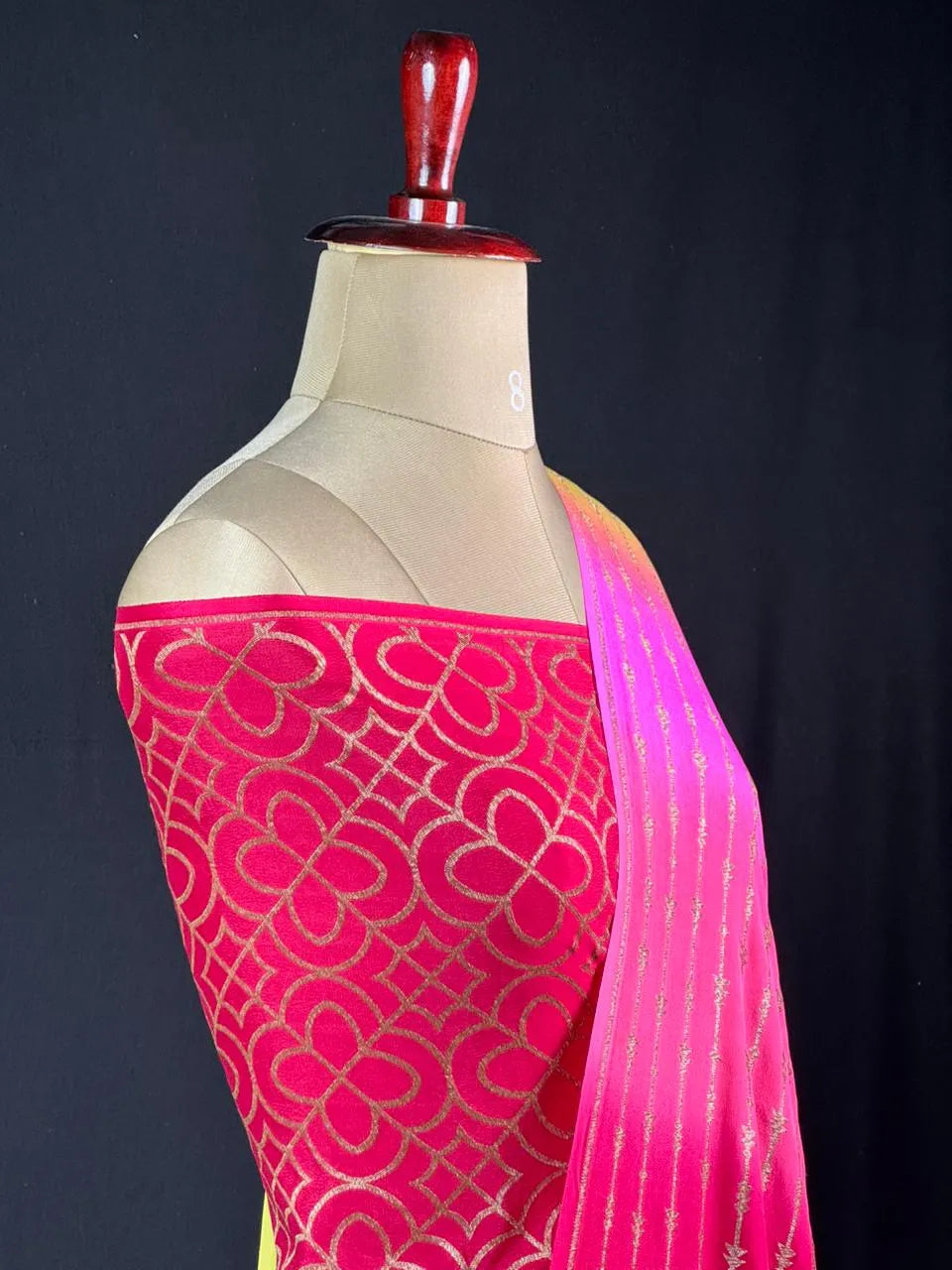 Pure Banarasi Crepe Saree 