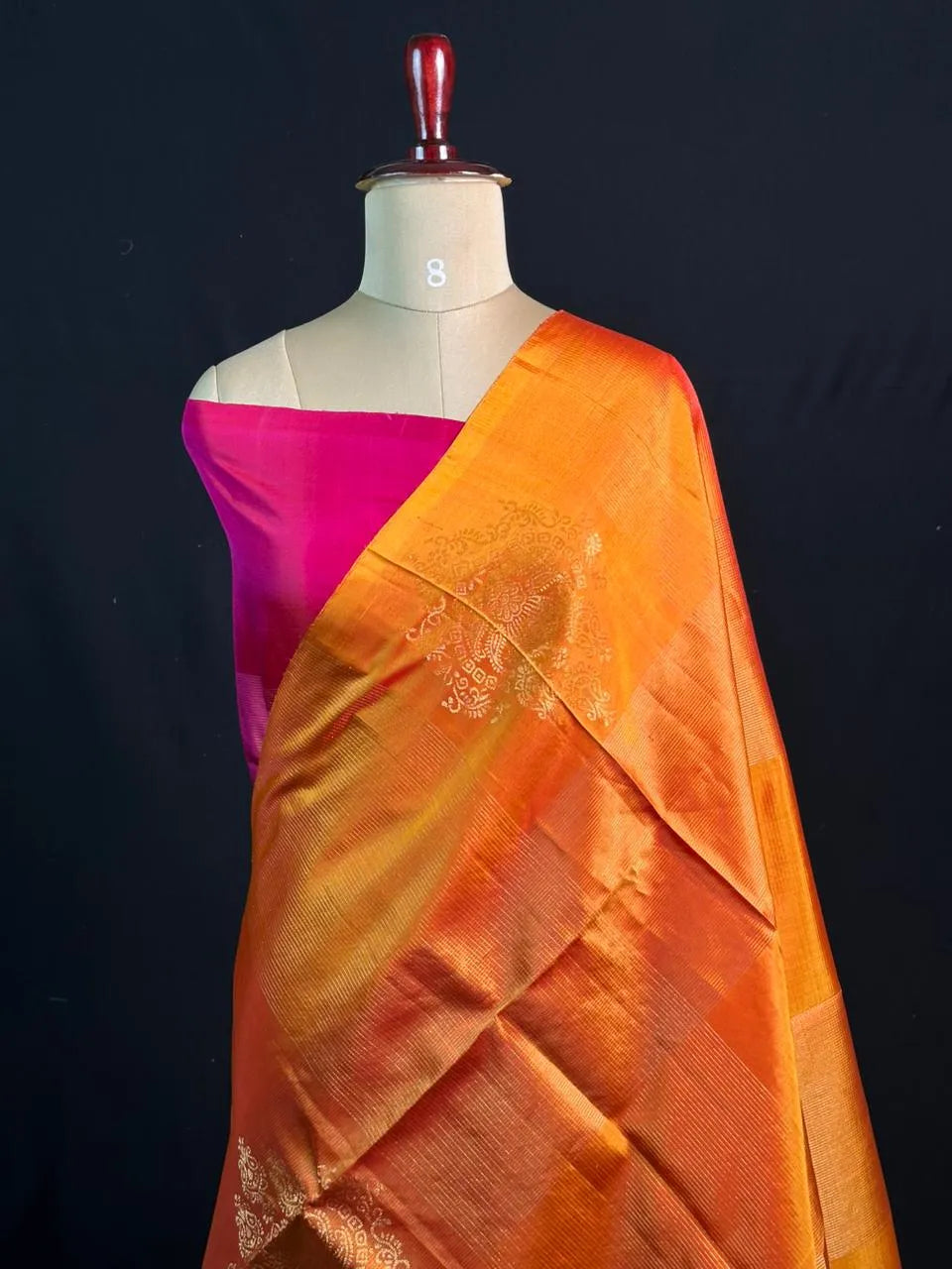 Pure Kanchipuram Silk Saree – Authentic Zari & Royal Weave