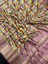 The Royal Drape: Pure Chinya Silk Saree-Pure Chinya Print